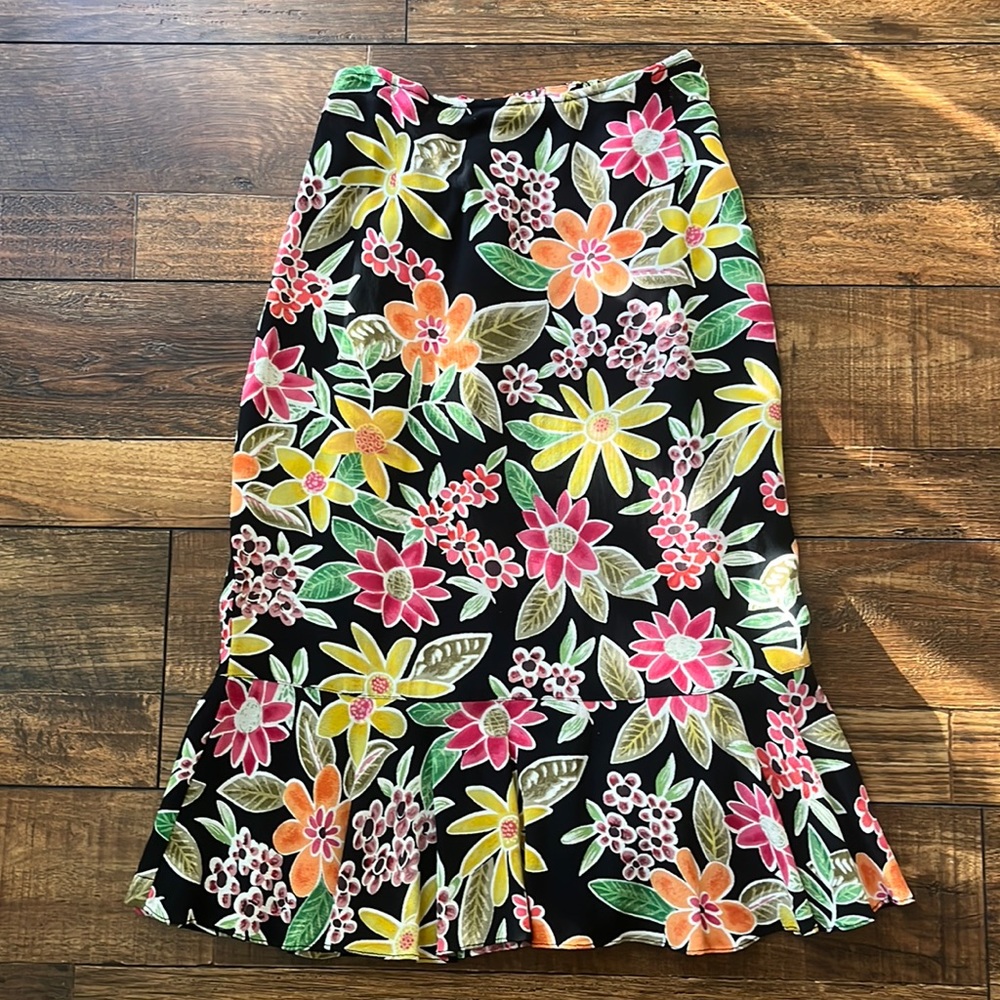 Chicos Designs floral skirt